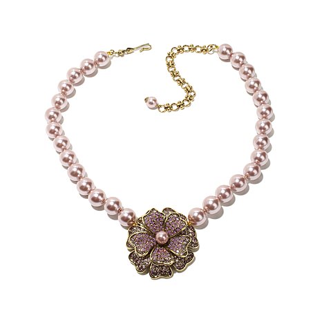 Pink Dogwood Flower Necklace